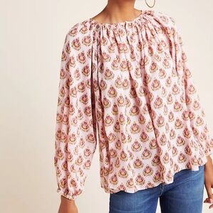 Roller Rabbit Pink Floral Blouse